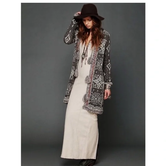 Free People Kai Cardigan in Brown size Medium - Picture 1 of 7